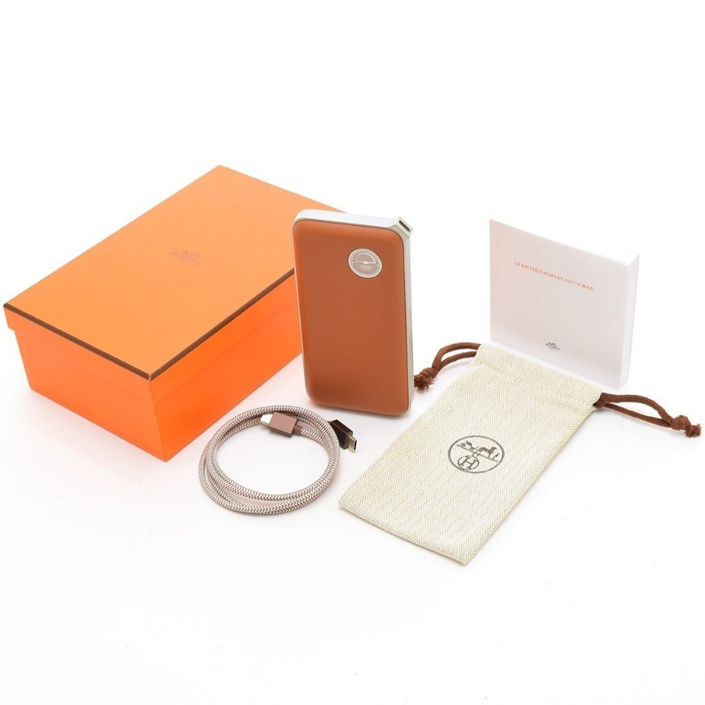 HERMES Volt H Maxi Mobile Battery Gold Portable Charger Authentic