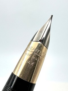 c1955 SHEAFFER TRIUMPH SNORKEL FOUNTAIN PEN SOLID 14K GOLD NIB SECTION PART