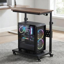 CPU PC Tower Stand Height Adjustable Computer Tower Stand with Wheels for Home