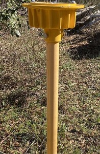Tall Airport Runway Light w/o Globe - Aviation Vintage Taxiway Lamp