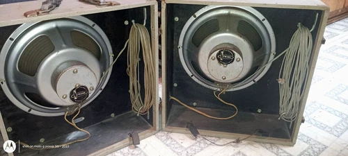 Vintage Newcomb Suitcase Speaker Cabinet Set 12" Alnico video thumbnail