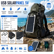 Sunpower Portable Solar Panel 35W 5V Solar Panel USB Port Power Bank Phone