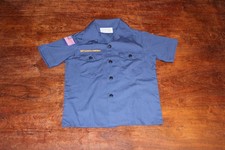 Boy Scouts of America BSA Youth Shirt Blue Small Plain No Patches Short Sleeve
