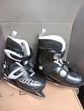 Lake Placid Boys Nitro 8.8 Adjustable Ice Skates Grey Small 11-13 
