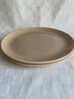 Set of 2 Vintage Bauer Brusche Al Fresco Speckled Tan Plates 10” MCM  EUC