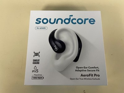 Anker Soundcore AeroFit Pro Open-Ear Bluetooth Sport Headphones Black A3871 New