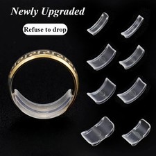 8 Sizes Clear Silicone Ring Sizer Invisible Adjuster Anti-Loss for Loose Rings 