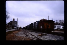 Railroad Slide - Detroit Toledo & Ironton Caboose Freight Train 1981 Maybee MI