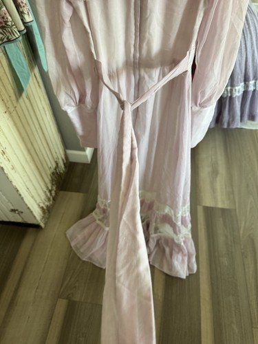Vintage 70s Gunne Sax by Jessica Dress Maxi Prairie Cottagecore Lace 7 Boho - Picture 16 of 19