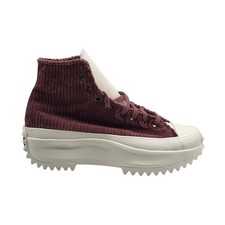 Converse Run Star Hike Platform High Men 8.5 Burgundy Corduroy Sneaker A03252C