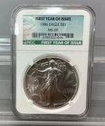 1986 American Silver Eagle - NGC - MS 69 - First Year Of Issue