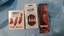 HALLOWEEN ACCESSORY BUNDLE NAILS, GLITTER MAKE UP PATCHES, TEMPORARY TATTOOS