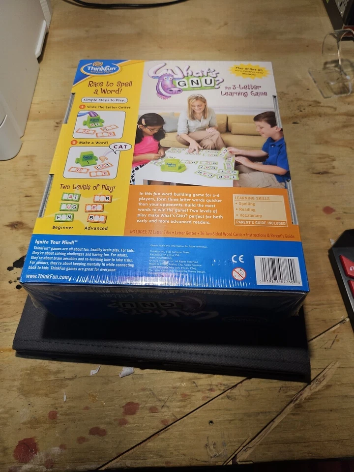 ThinkFun What's Gnu Word Game Family Kids Educational - Image 2 of 2
