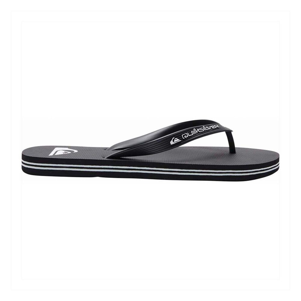 Size US 14 - UK 13 - EUR 47 Quiksilver Mens Molokai Core Black Casual Thongs NEW image 3