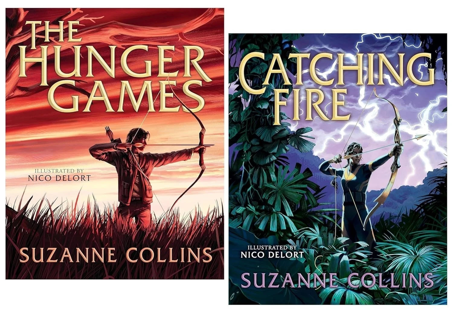 The Hunger Games (Illustrated Edition) by Suzanne Collins 2 Books-Ages 12+-HB - Image 4