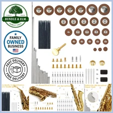 Alto Saxophone Repair Kit 118 Pcs Maintenance Parts Tools for Wind Instruments