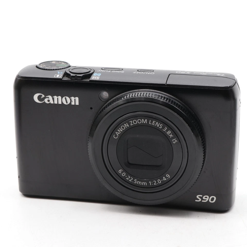[NEAR MINT] Canon PowerShot S90 10.0MP Compact Digital Camera Black - Image 2 of 4