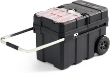 Keter Masterloader Resin Rolling Tool Box with Masterloader, 