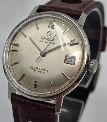 Vintage Omega Seamaster De Ville Date Stainless Steel 166.020 34mm