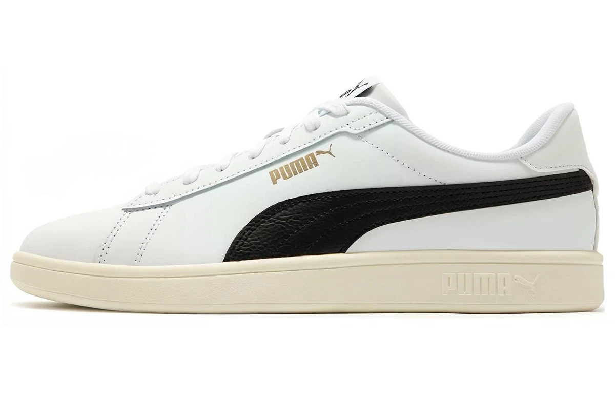 Puma Smash 3.0 White Black Gold for sale | eBay