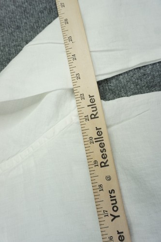 Camisa de lino 120% para hombre blanca grande 100% lino con botones frontal manga larga - Imagen 13 de 13