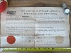 U.S. Grant Signed General Land Deed Ironton MO 06/17/1876 McNees Family