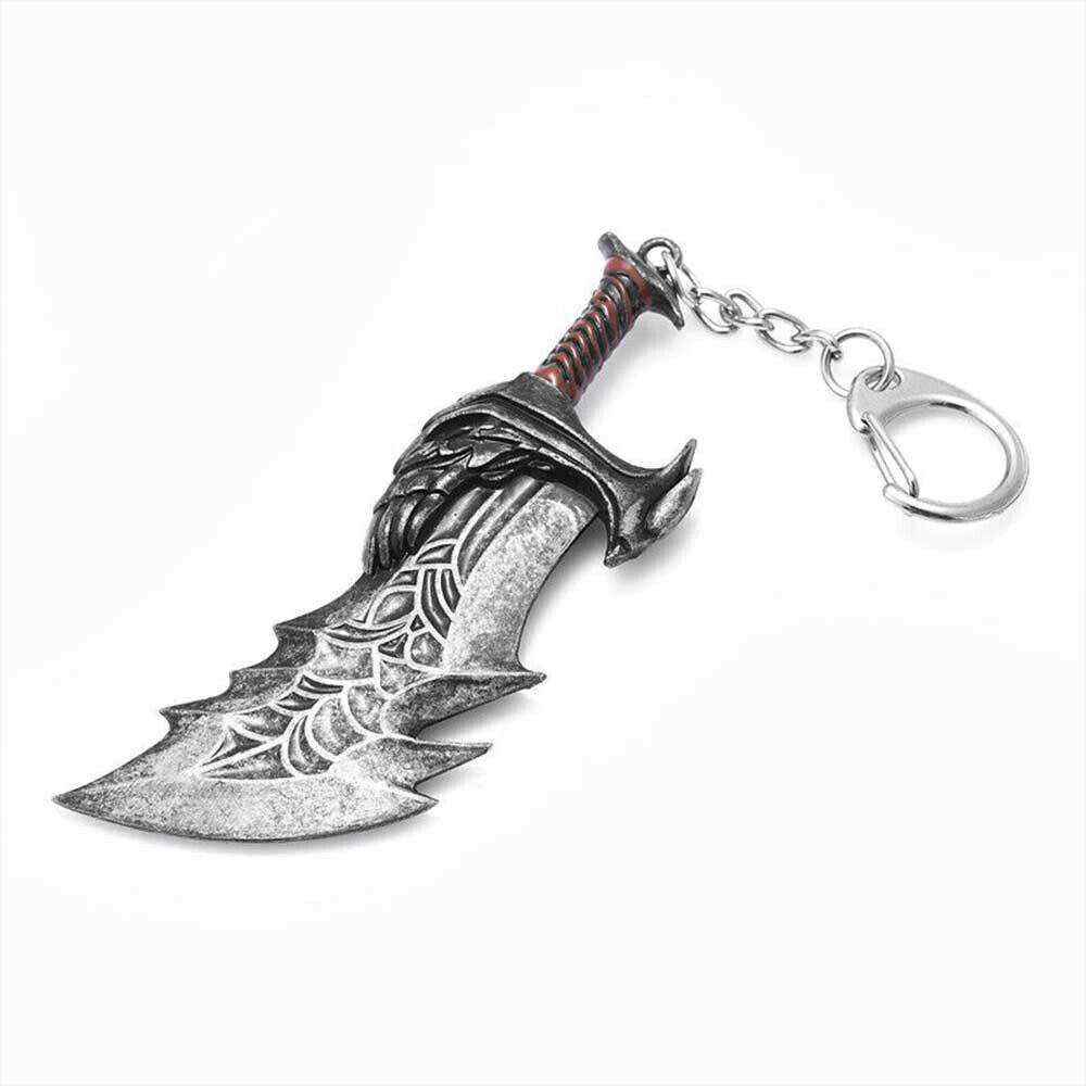 God of War Kratos Sword Blade of Olympus Keychain Toy Dolls Weapon Keychain  Kratos Blades Model Pendant