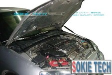 White Color Strut Hood Damper Kit Stainless Fit For 1992-95 Honda Civic Ek Eg Ej
