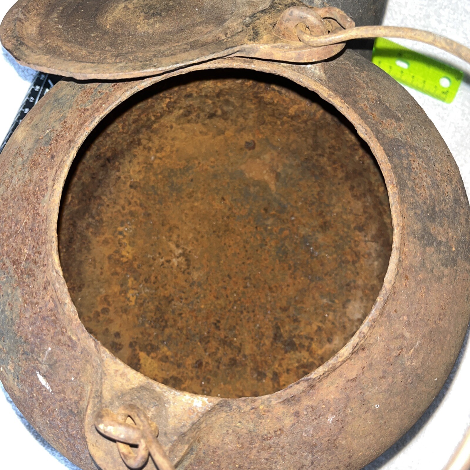 Vintage Cast Iron Tea Kettle wood burning stove woodstove 1.64 gallon