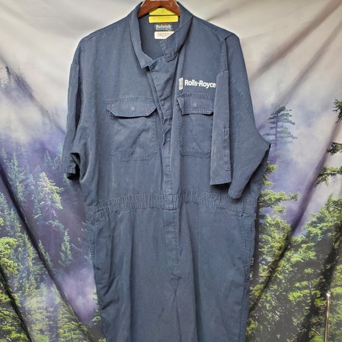 Rolls Royce Mens Size 52 Coveralls Suit Employee Uniform Mechanic Factory - Picture 4 of 8