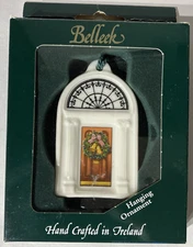 Vintage Belleek Doors of Dublin orange Crafted in Ireland w Box