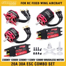 Surpass Hobby Brushless Outrunner Motore 2-4S 20A 30A ESC Combo per RC Ala Fissa