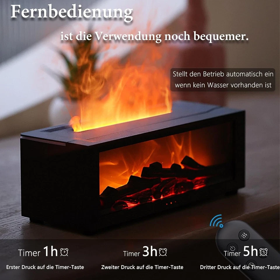 Aroma Humidifier / RGB LED Fireplace / Aroma Diffuser / Diffuser For Essential Oils - Image 2 of 4