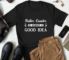 Roller Coaster T-shirt Funny Amusement Park Ride Lover Shirt Men & Women
