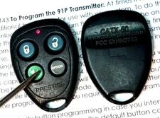 Prestige keyless remote key fob FCC ID H5OT43 91PR car starter control