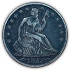 1855-O Seated Liberty Half Dollar Extremely Fine XF Coin #19098