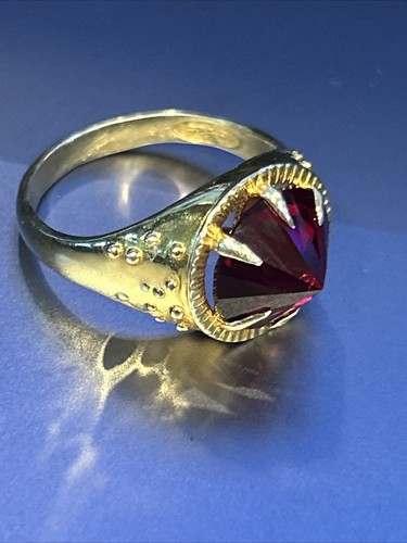 Genuine Ruby Ring , Rings Of Power Narya, Gold Ring, Ring Of Fire, Size 11,12 Ct - Picture 4 of 6