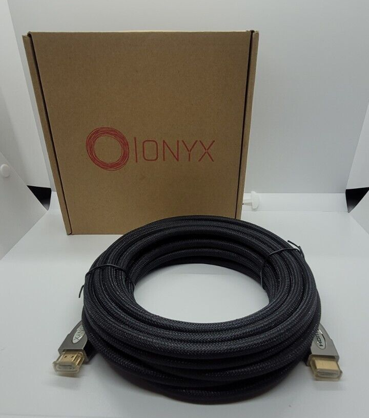 ONYX 25FT Braided HDMI Cable 18Gbps 4K 60Hz Gold Plated Gaming-image