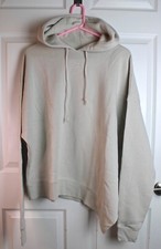 NWT Reebok Studio Cozy Fashion Pullover Hoodie Asymmetrical Hem Stucco Cream XL