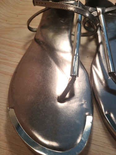 Women's Archer Pewter T Strap Thong Sandals a new day NEW WITH TAGS - Picture 3 of 12