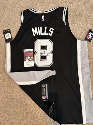 Nike San Antonio Spurs Patty Mills Signed Authentic Jersey Size XL 52 JSA  Rare