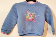 Jordache Vintage Girls Quilted Embroidered Floral Sweatshirt 5/6