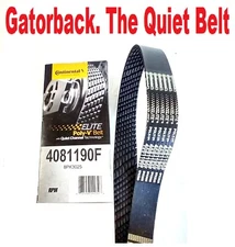 Serpentine Belt Poly-V The Quiet Belt Gatorback CONTINENTAL ELITE 4081190F
