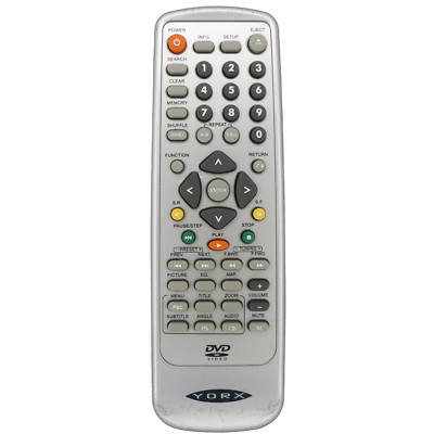 Yorx DV7500 Factory Original Multi-Brand DVD System Remote For Yorx DV7500