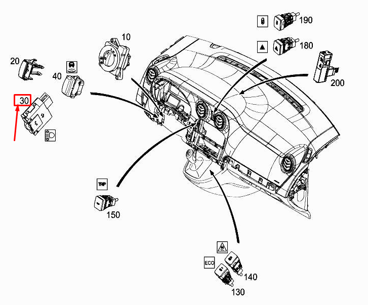 Neu MERCEDES-BENZ CITAN W415 Scheinwerfer-Bereichseinsteller A4158260038