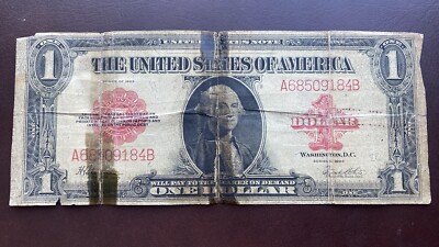 1923 One Dollar Silver Certificate Large Note Bill $1 Circulated 
