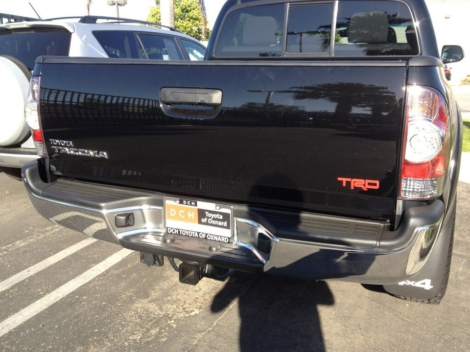5 TRD PRO Matte Black Metal Tailgate Trunk Badge - Toyota Tundra 4Runner Tacoma - Foto 7