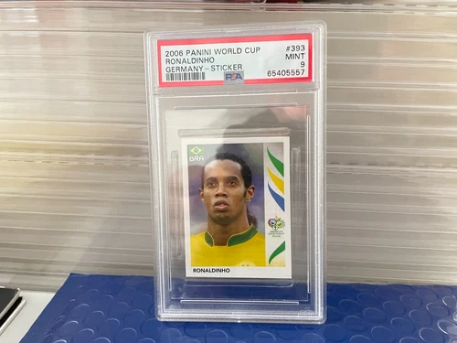 2006 PANINI WORLD CUP GERMANY BRASILE RONALDINHO 393 CERTIFIED PSA 9