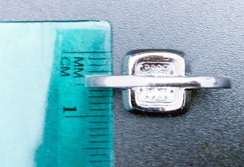 Sterling Silver 925 Wedding ring set Size 7.5 - Picture 4 of 8