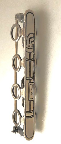 Vintage Sterling Silver GOLF BAG TEE HOLDER Pin Brooch; Unique Golf Collectible - Picture 2 of 3